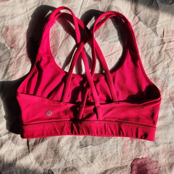 Lululemon Energy Bra - dark pink - size 6 - Picture 3 of 4